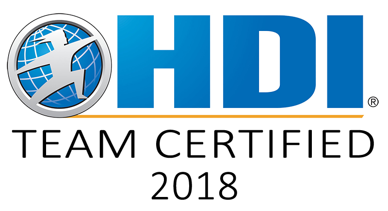 HDI team certified 2018 badge