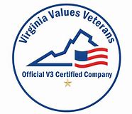 Virginia Values Veterans logo - Official V3 Certified Company